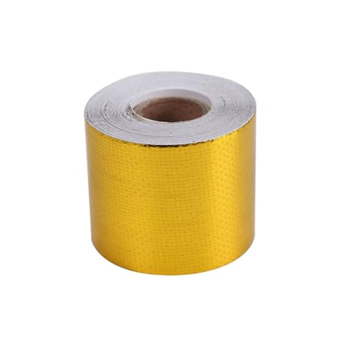 Cinta aislante térmica de motor coche motocicleta Alasum textil dorado