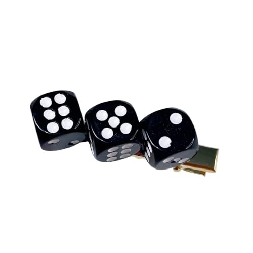 Spille per capelli, spille per capelli per chignon 4 fermagli for capelli a forma di dado, divertenti mollette, copricapo, decorazioni for feste, fermagli for capelli for donne(Black)