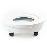 Noel Asmar Hammered Pedicure Cart, Fits harmoniously with any Noel Asmar Pedicure Bowl (White)