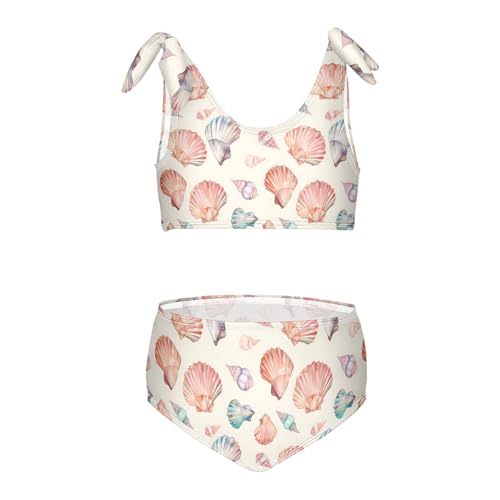 Image of Girls Two Piece Tankini Swimsuits Summer Bathing Suit Beach Swimwear Set