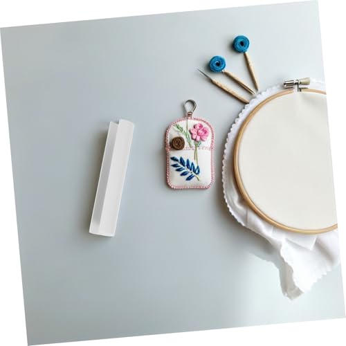Clip de fixation pour cadre à broder ajustable en PVC blanc rigide
