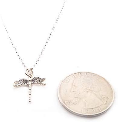 Dragonfly Charm Necklace – Dainty Sterling Silver Pendant – Minimal Nature Jewelry Gift – Handmade in Raleigh NC - Image 3