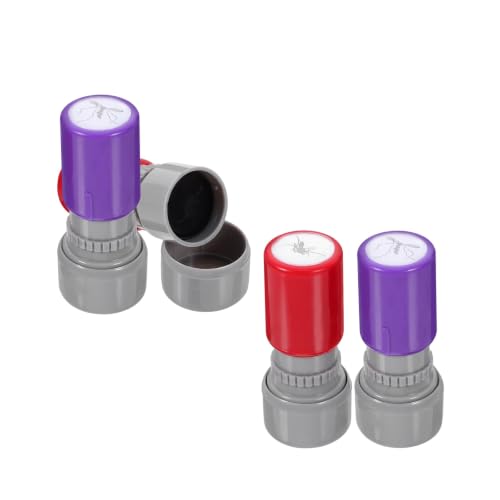 Self-Inking Fake Mosquito Stamp Prank: 4Pcs Dead & Alive Mosquito Stamp