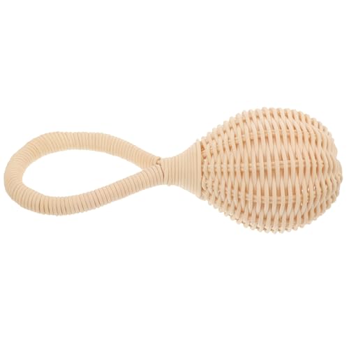 KOMBIUDA Rattan Hand Bell for Boy Girl Grasping Rattle Soothing Multi Functional Developmental Aid for Hearing and Coordination for Boy Girl