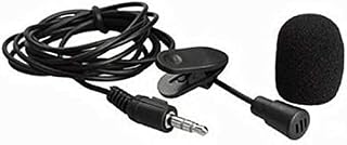 Nice and DeftUniversal 3.5MM Mini Portable Microphone with Microphone Hands-Free Clip Hands-Free Communication PC Laptop Speaker - Black