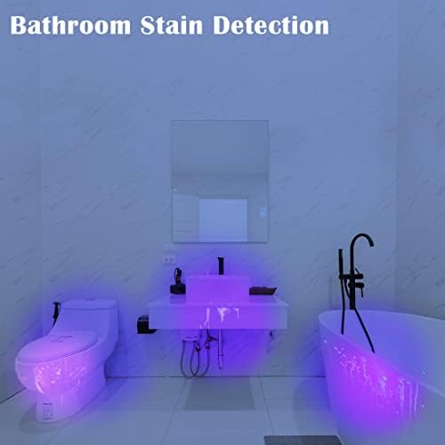 Black Light UV Flashlight, 395nm, 21 LED, Powerful Mini Blacklight for Pet Urine Detection, Scorpion, Resin Curing, Bed Bug, Nails