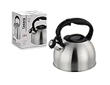 Marca: BigBuy Home BigBuy Home S3605673 Tetera, Acero Inoxidable, 2.5 L, Materiales Varios