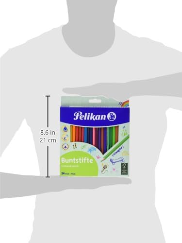 Miniatura 3 de Pelikan 700122 Lápices triangulares para colorear (paquete de 24) FSC