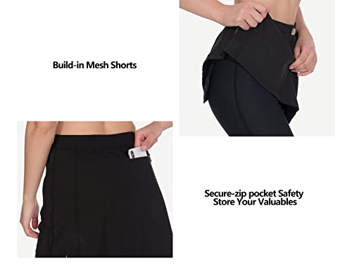 Little Donkey Andy Saias femininas atléticas com FPS 50+, secagem rápida, golfe, tênis, saia casual