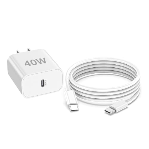 Image of iPad Charger,Fast Charge iPad,40W i Pad Charger Fast Charging Block Type C USB C to C Cable Cord for iPad A16 /10th,iPad Pro 13 /12.9 /11 inch,iPad Air 11 /13 inch /5th /4th, iPad mini 6 /7th