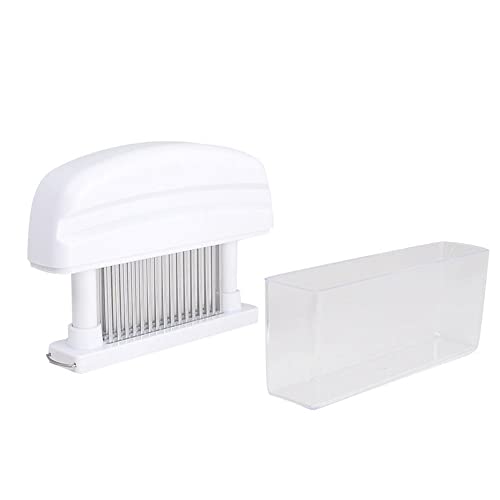 HQHAOTWU Meat Tenderizer Tool 48-pin Stainless Steel Blade Kitchen Gadgets with Sharp Needle Meat Tenderizer for Beef, Steak, Chicken 5.90×1.37×4.33inch