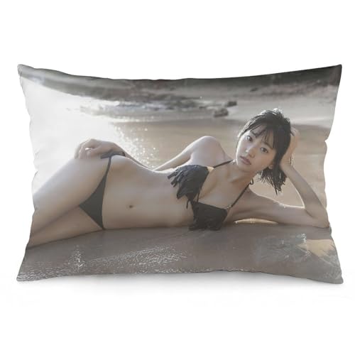 武田玲奈 6 枕カバー ロング枕カバー 両面印刷 柔らかく生地 横寝用抱き枕 向き寝 室内装飾 12 "x20 "