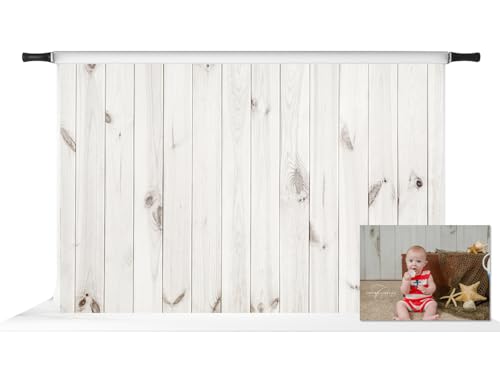 Fond de studio bois blanc Kate pour de superbes séances photo enfants