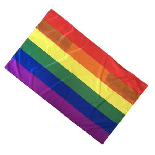 Capa con bandera orgullo arcoíris de poliéster ligera con mangas cómodas para fiestas