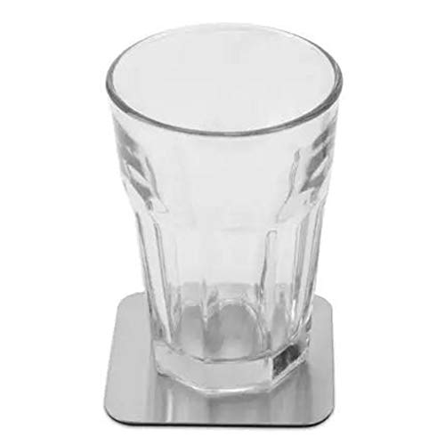 Dessous de verre ronds en acier inoxydable résistant pour table basse - 7