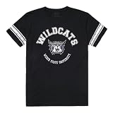 W Republic Weber State Wildcats Men's Football Tee, Black, Large - NCAA Officially Licensed Apparel