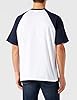 FRUIT OF THE LOOM Men's Baseball Classic Short Sleeve T Shirt, White/Black, L UK #2