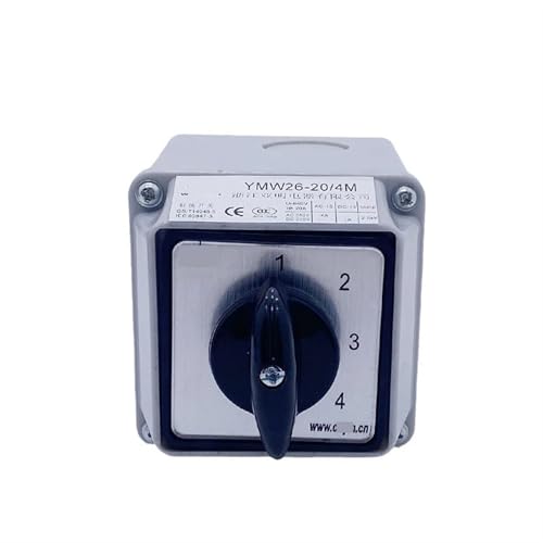 Sélecteur de conversion universel 20A LW26-20/4 commutateur de rotation quatre pôles interrupteur