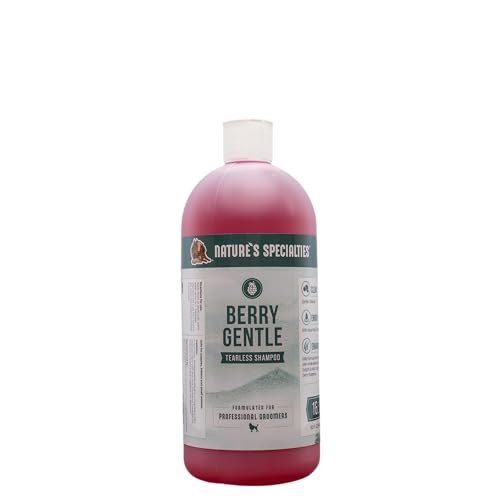 Nature’s Specialties Berry Gentle Ultra Concentrated Face and Body Wash for Pets, Makes up to 4 Gallons, Natural Choice for Professional Groomers, Gently Cleanses The Skin and Coat, Made in USA, 32 oz Nature’s Specialties Berry Gentle Ultra Concentrated Face and Body Wash for Pets, Makes up to 4 Gallons, Natural Choice for Professional Groomers, Gently Cleanses The Skin and Coat, Made in USA, 32 oz