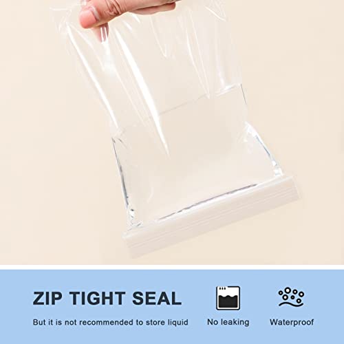 joybest 100 Count 9 x 12 Inch Clear Zip Plastic Poly Bags, Reclosable Zip Plastic Bags with Resealable Lock Seal Zipper by joybest - Image 4