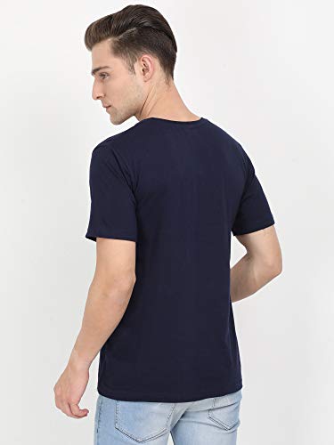Image of FLEXIMAA Men's Cotton Round Neck Plain Half Sleeve T-Shirt