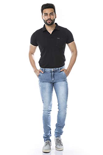 Image of Men's Slim Fit Jeans (newmoudlin mikadojeanslightblue 36 Light Blue 36)