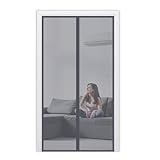 Bluebala Fiberglass Magnetic Screen Door Mesh - Heavy Duty Magic Door Screen Closure with Magnets for Sliding, Patio, French, Front and Back Door, Kid and Pet Friendly, Easy Install