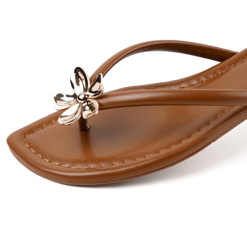 Image of DREAMSTORY Womens Beaded Flip Flops Beach Jeweled Thong Sandals