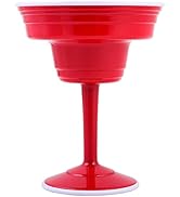 Red Cup Living Reusable Margarita Cups - 15 oz - Margarita Glasses Plastic Party Cups - Dishwashe...
