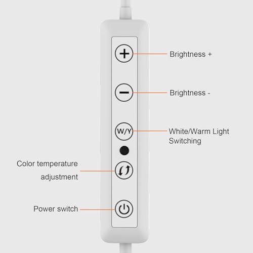 Lampe LED demi-lune noire à intensité variable avec support de téléphone - 4