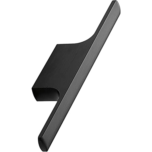 Furnipart LA32 Furniture Handle for Kitchen Cupboards Aluminium Black Matt Brushed, Brushed Matte, Breite 126 mm