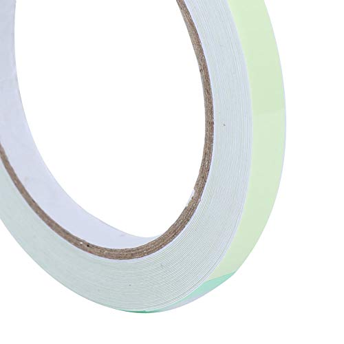 Fita luminosa de 10 mm x 10 m, adesivo removível à prova d'água verde altamente luminoso, rolo de e