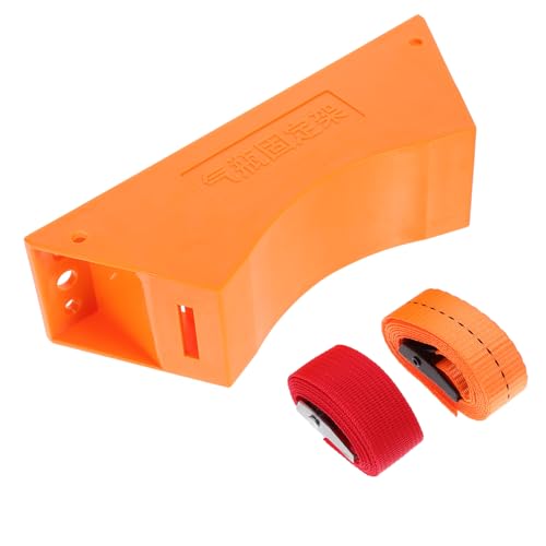 PLAFOPE 1 Set Gas Bottle Holder Propane Tank Bracket Propane Tank Holder Propane Tank Stand Gas Cylinder Holder Wall Gas Cylinder Stand Gas Cylinder Bracket with Safety Straps Plastic