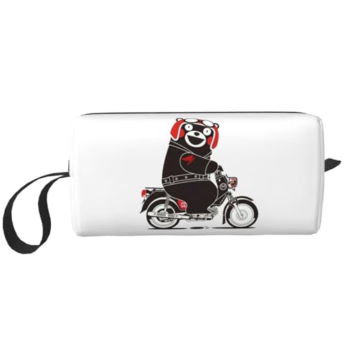 For くまモン(12) 化粧ポーチ メイクボックス 化粧品収納 コスメポーチ 洗面用具 収納ケース トラベルバッグ バニティー 手提げ 便利 大容量 出張 旅行用 自宅用 キャラクター 6*9*20cm