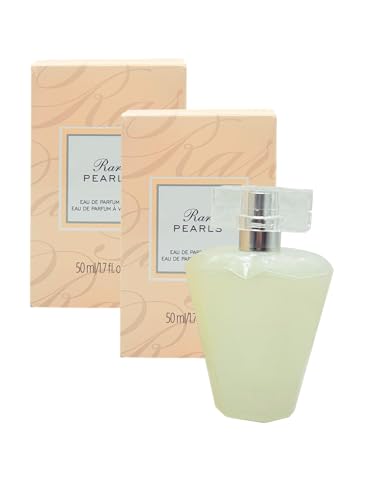 Eau de Parfum Spray for Women 1.7 oz Rares Pearl -Pack of 2 - Elegant Floral & Woody Scent - 1.7 Fl Oz.