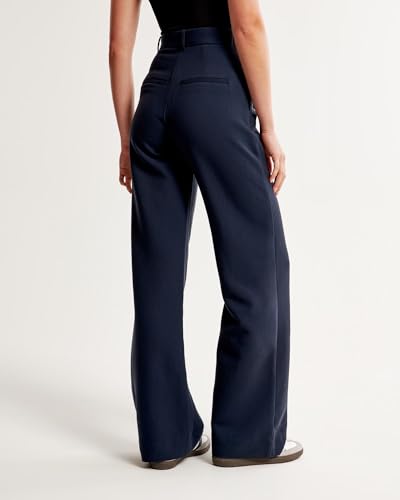 Image of FNOCKS Women's High-Waist Pleated Wide-Leg Trousers