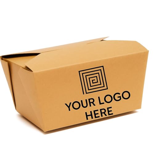 Custom Paper to go boxes, 70oz paper take out box, lunch disposable box, print logo
