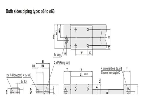 Accouplement magnétique 32mm pour vérin pneumatique sans tige à course fluide