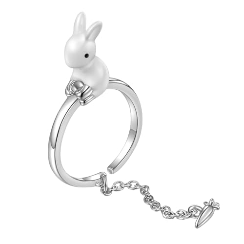 Bague lapin ajustable plaqué or pour sublimer vos tenues de bureau et soirées