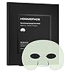 HommeFace Revitalizing Hydrogel Facial Mask Set for Men (5ct) - Hydrating, Anti-aging & Soothing Face Sheet Mask with Hyaluronic Acid, Vitamin B, C, E & Peptides, Beard-Friendly