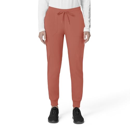 Carhartt Force Cross-Flex Women's Cargo Jogger Scrub Pant, Dusty Cedar,