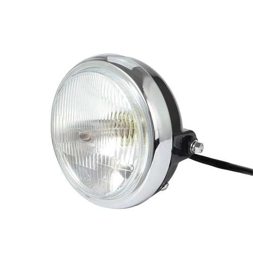 Phare rond de moto universel feux de croisement éclairage vintage 12V pour motard