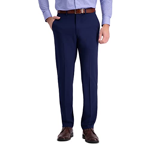 J.M. Haggar Men's Slim Fit Flat Front Super Flex Waistband Stretch Dress Pant