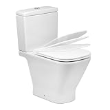 TATAY Uniwersalna Deska Sedesowa Kompatybilna z Gap Square Compact | Wolnoopadająca | Łatwy Demontaż | Kwadratowa Miska WC | Antybakteryjny Termoplast | Smukły– 34,5x43 cm – G-Compact