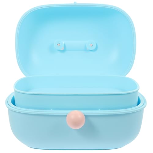 Boîte de rangement multi-couches bleue pour stopper la perte de vos petits bijoux
