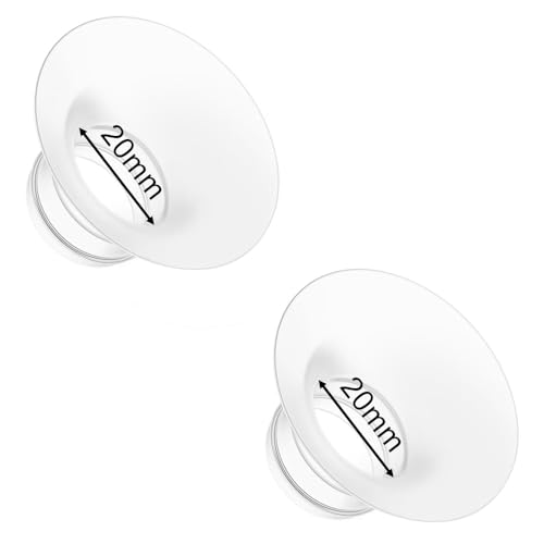 Image of Flange Insert 20mm for Momcozy M9 M6 M5 V1 Pro V2 Pro S12 Pro S9 Pro, Compatible with Medela /Elvie /Spectra /Willow Go /eufy /Lansinoh Breast Pump, Breastfeeding Essential Kit, 2PCS