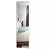 LUXFURNI Mirror Jewelry Cabinet 6 LED Lights Wall-Mount/Door-Hanging Armoire, Full screen mirror Large Storage Organizer Lockable