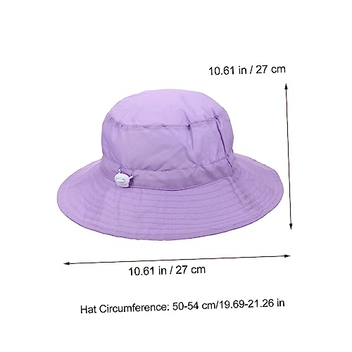Adjustable Beach Hat Protective Bucket Hat for Boys Lightweight Compact for Summer Fun and Photography Purple2