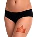 EvaWear 2 Pack Menstrual Period or Light Incontinence Panty, Absorbent, Hypoallergenic, Various Styles (Medium Hipster, Black)