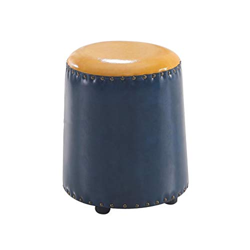 Tabouret à langer et repose-pieds en cuir PU pour table basse de salon